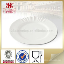 Wavy Porcelain dinner flat plate unique dinner plates factory Guangzhou